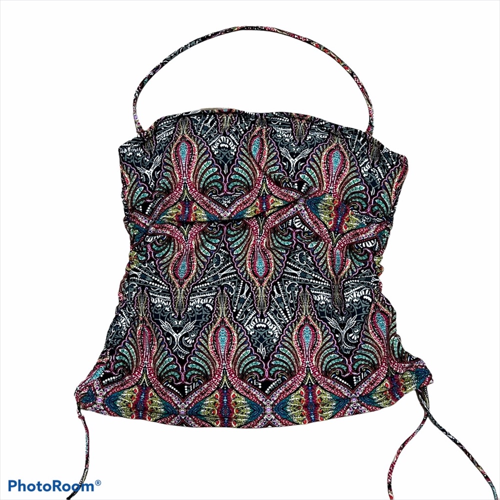 Raisins Ruched Side Swim Tankini Top